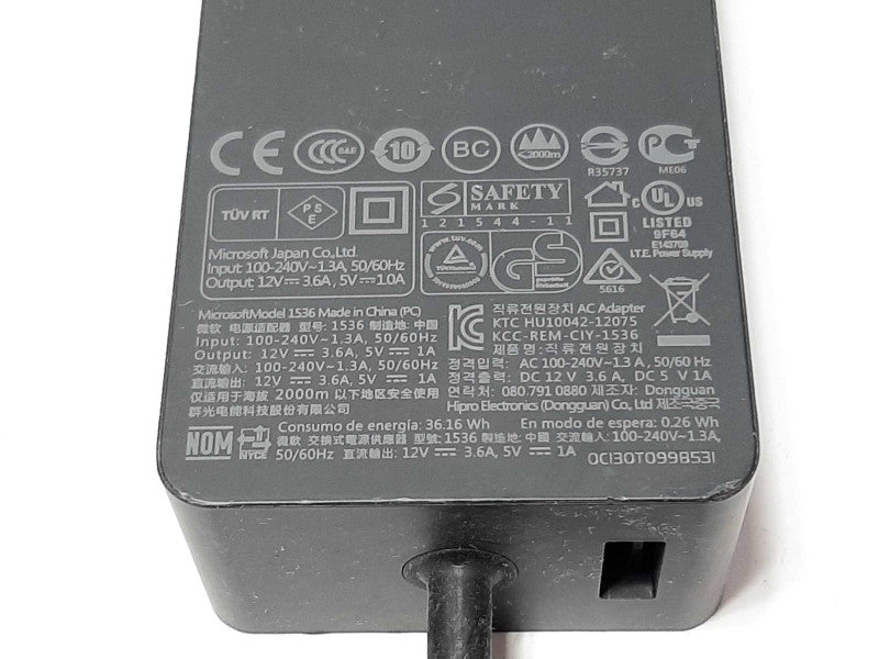 Microsoft Surface 1536 AC Adapter +