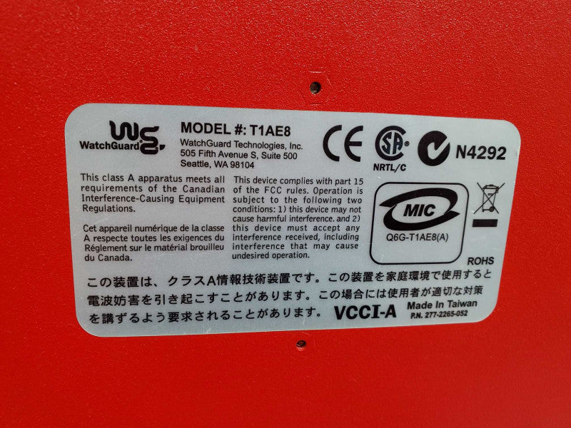 WatchGuard Firebox X1250e Core T1AE8 Network Firewall  )
