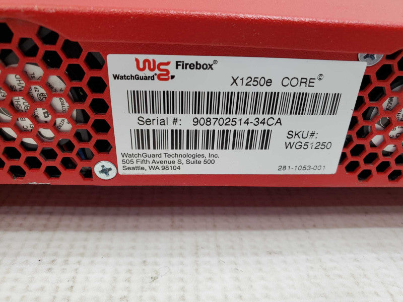 WatchGuard Firebox X1250e Core T1AE8 Network Firewall  )