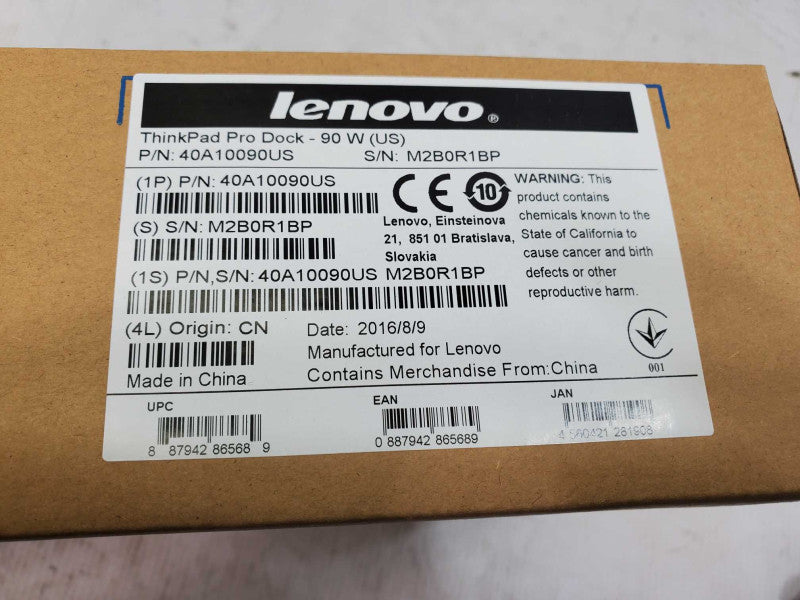 Lenovo ThinkPad Pro Dock 40A10090US Docking Station _ New with sealed )