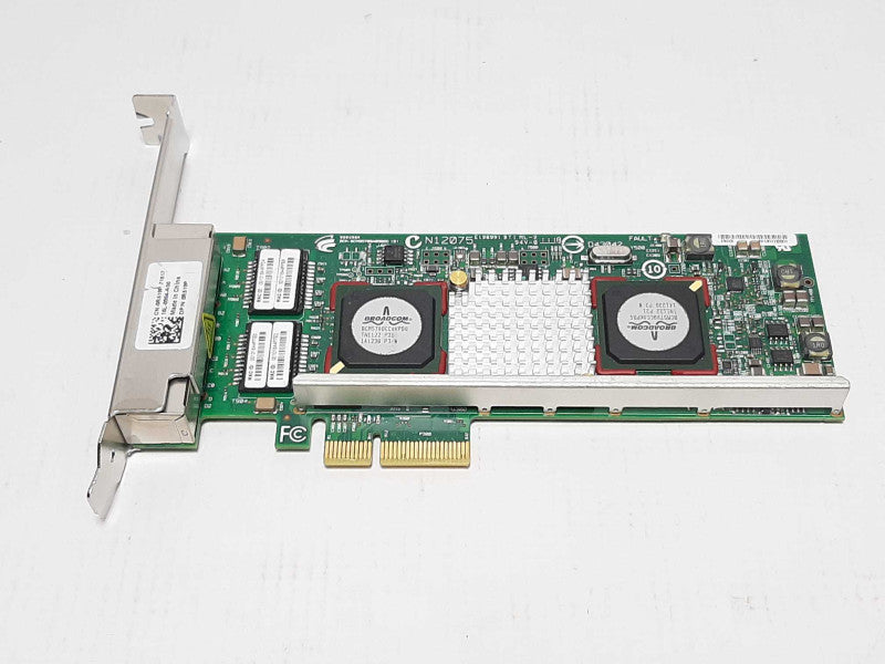Dell 0R519P Broadcom 4-Port PCI-E Server Gigabit Ethernet Interface Card +