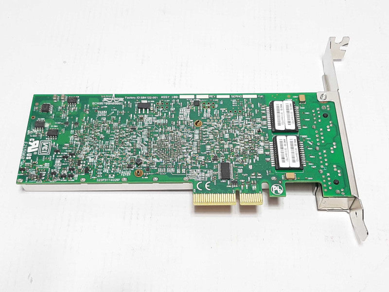 Dell 0R519P Broadcom 4-Port PCI-E Server Gigabit Ethernet Interface Card +