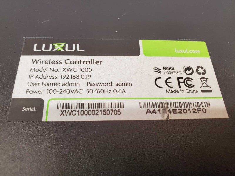 Luxul XWC-1000 Wireless Controller with rack mounts (