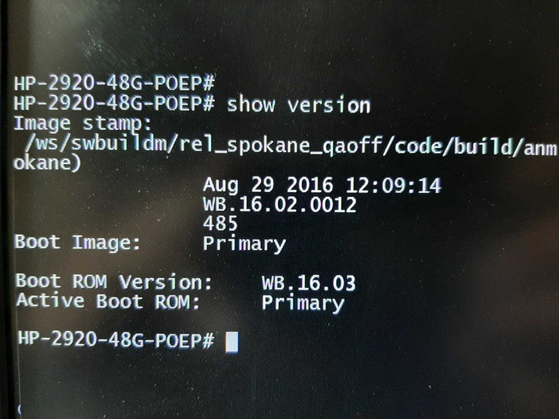 HP Aruba J9729A 2920-48G-POE+ 48-Port GE & 2-Slots for 10G Modules, FCTY RESET ~