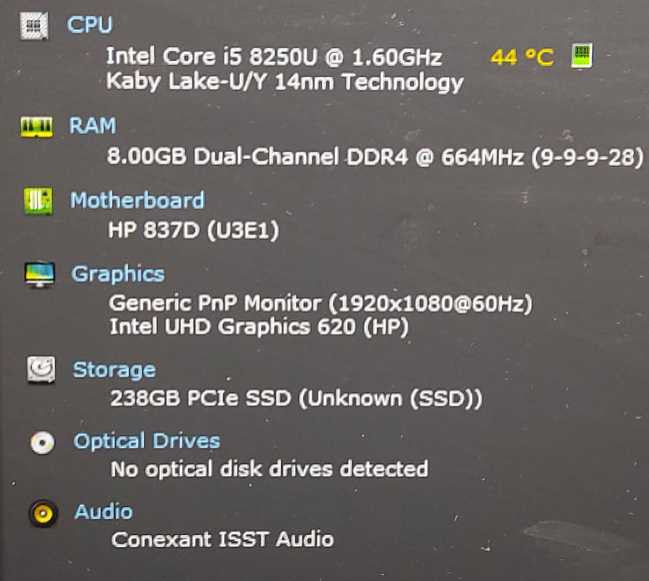 HP ProBook 450 G5 i5-8250U 1.6GHz 8GB 256GB SSD 15.6\\" $