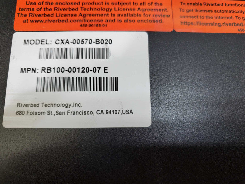 Riverbed Steelhead CX-570 Series CXA-00570-B020 )