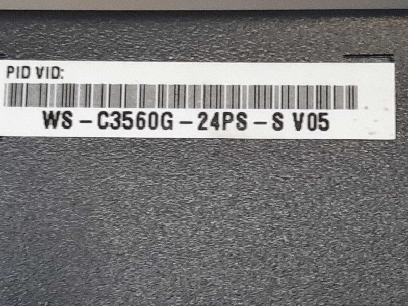 Cisco WS-C3560G-24PS-S â¢ 24-Port PoE 3560G Gigabit Switch, FACTORY RESET ~