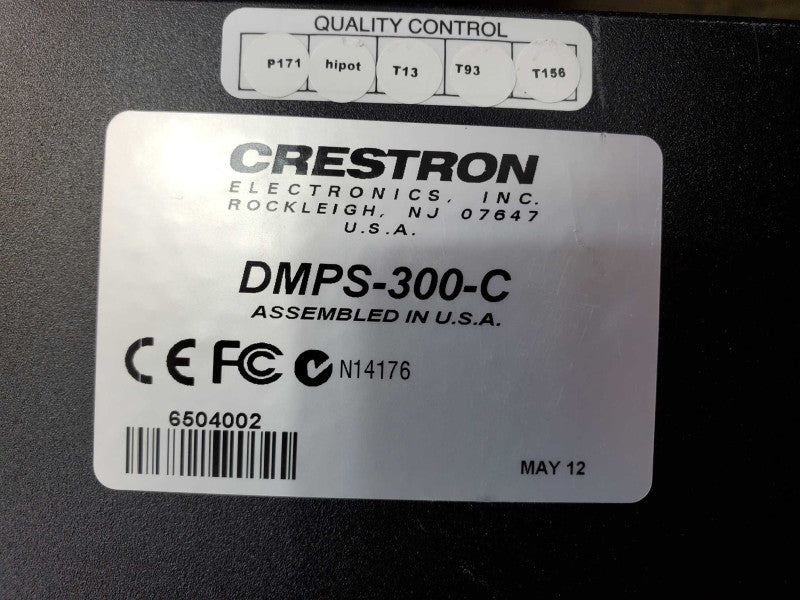 Crestron Professional Media System 3 Series Model DMPS-300-C (