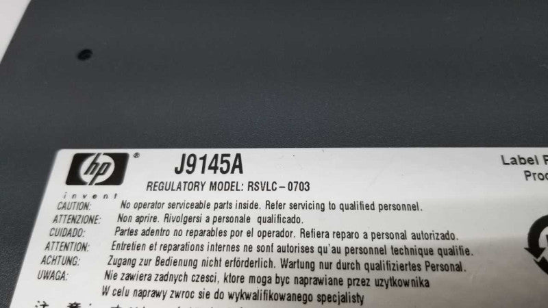 HP ProCurve 2910al-24G Switch J9145A / Factory Reset #