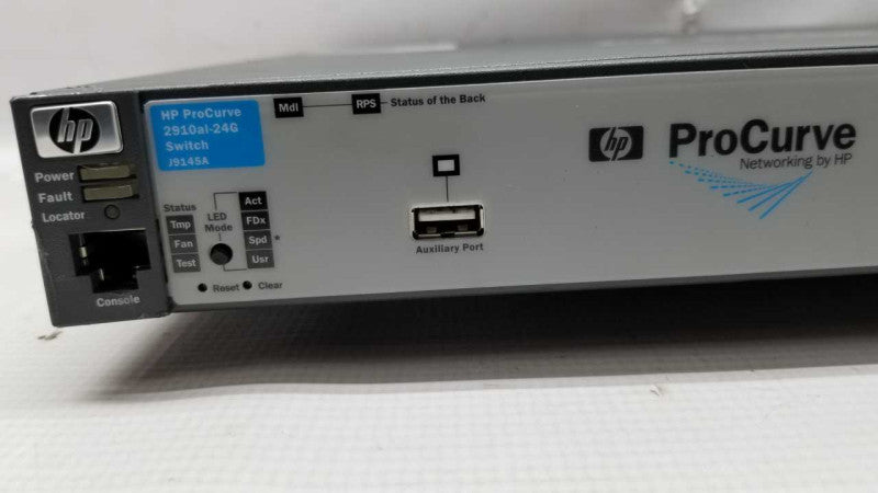 HP ProCurve 2910al-24G Switch J9145A / Factory Reset #