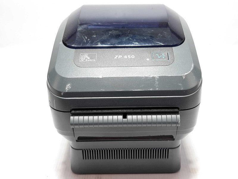 Zebra ZP 450 Thermal Label Printer ZP450-0501-0001A w/ AC Adapter +