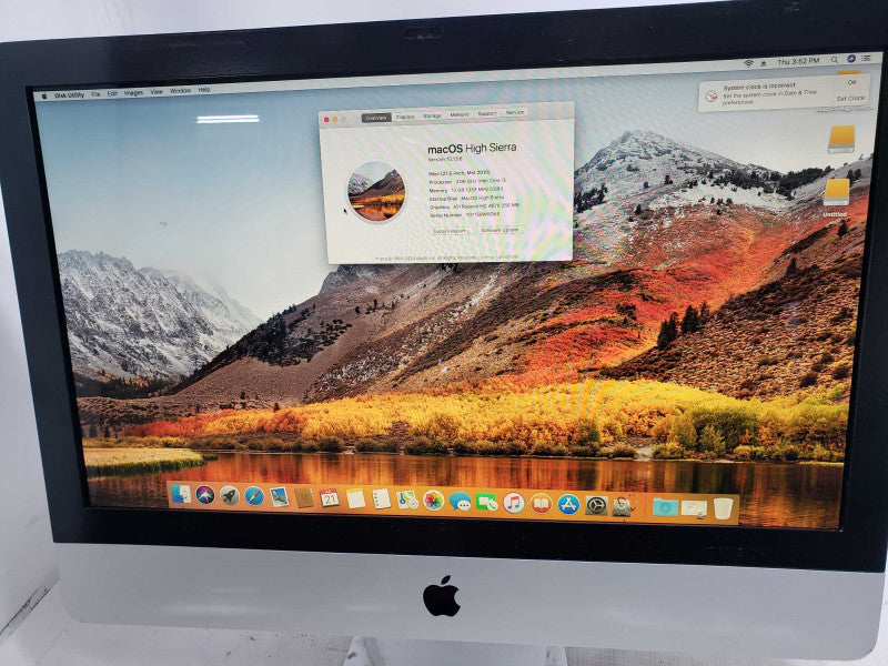 APPLE iMAC 21.5-inch 2010 Core i3 3.06GHz 12GB DDR3 Radeon HD 4670 No HDD [