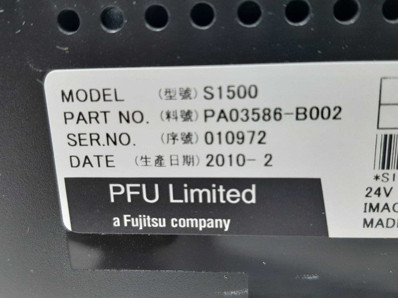 Fujitsu ScanSnap S1500 Color Duplex Document Scanner PA03586-B002 ~