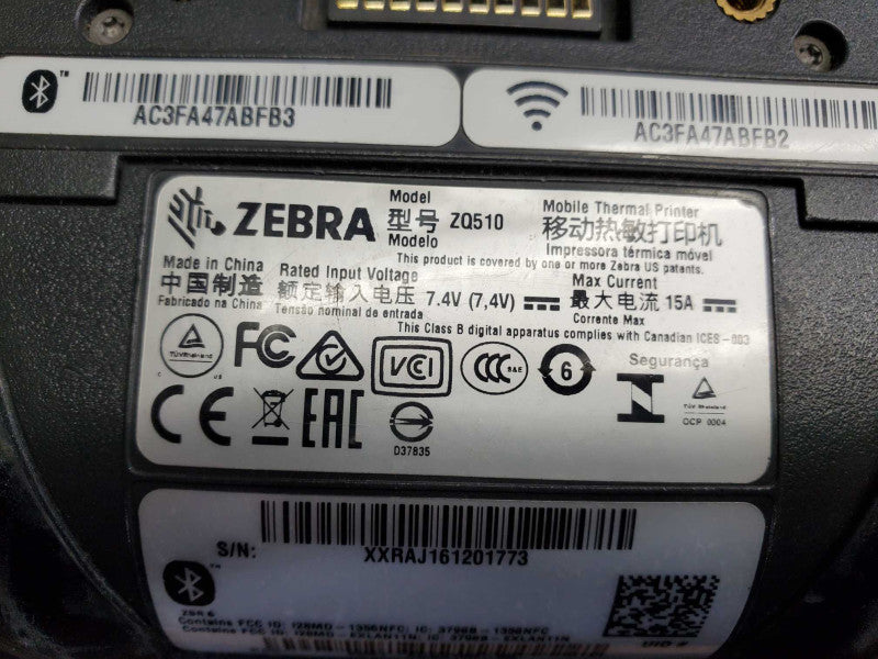 Zebra ZQ510 3\\" Mobile Direct Thermal Receipt and Label Printer )