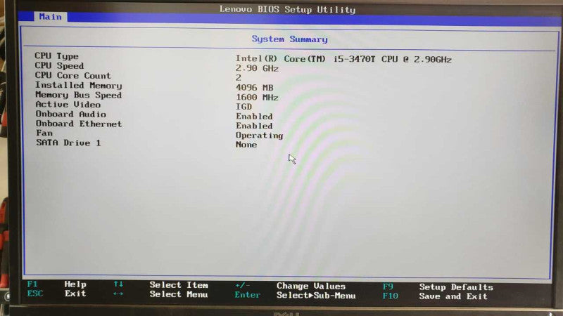 Lenovo ThinkCentre M92p mini, Core i5-3470T 2.9GHz, 4GB, Wi-Fi, No HDD/Caddy/P |