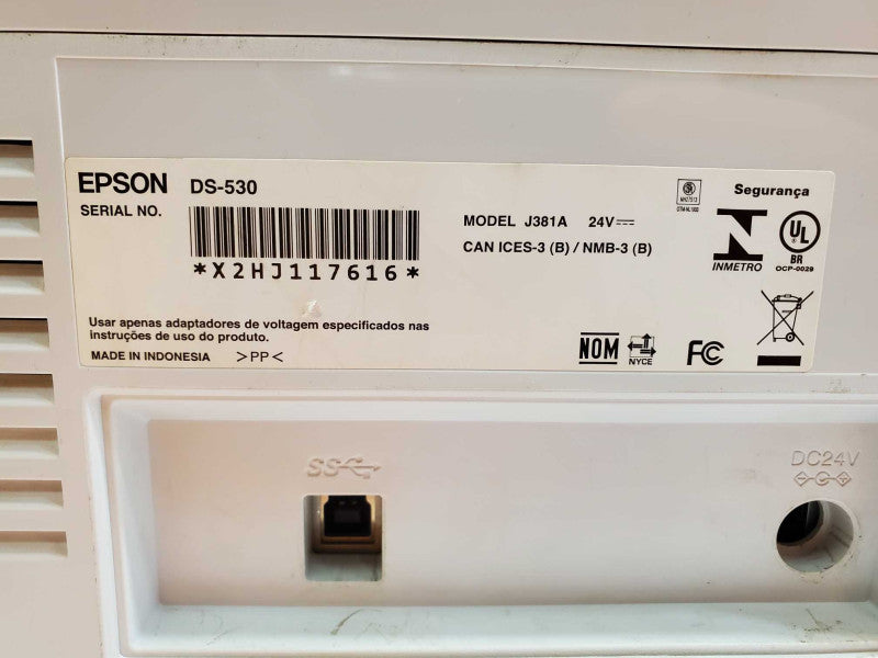 Epson DS-530 II Color Duplex Document Scanner (
