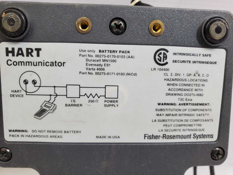 Emerson Fisher Rosemount Hart 275 275-0170-0130 Field Communicator  )
