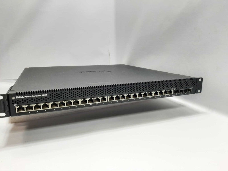 Dell PowerConnect 8024 24 Port 10Gbps 10GBase-T RJ45 Ethernet Switch D162M 10G ~