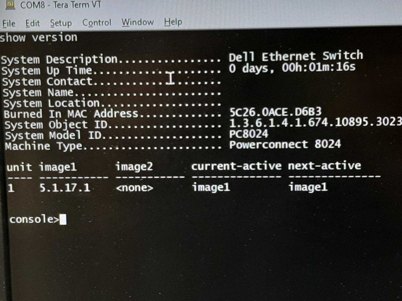 Dell PowerConnect 8024 24 Port 10Gbps 10GBase-T RJ45 Ethernet Switch D162M 10G ~