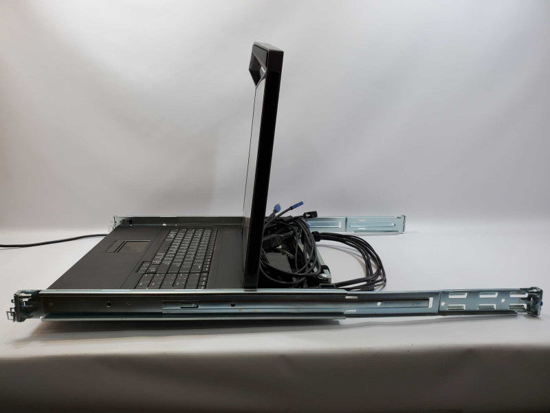 Dell DKMMLED185 18.5\\" 1U Rackmount LED KMM Console 1098-001 w/ Rails (