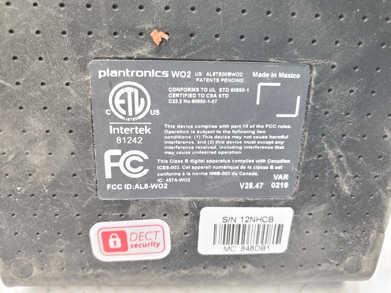 Lof of 6xPlantronics WO2 Charging Base & 4x Headset )