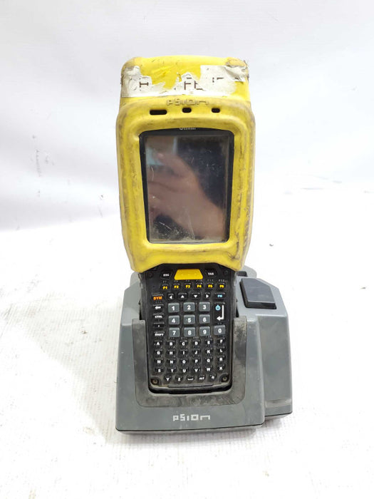 Motorola Psion Omnii 7545XA Barcode Scanner w/ Battery Base for Parts )