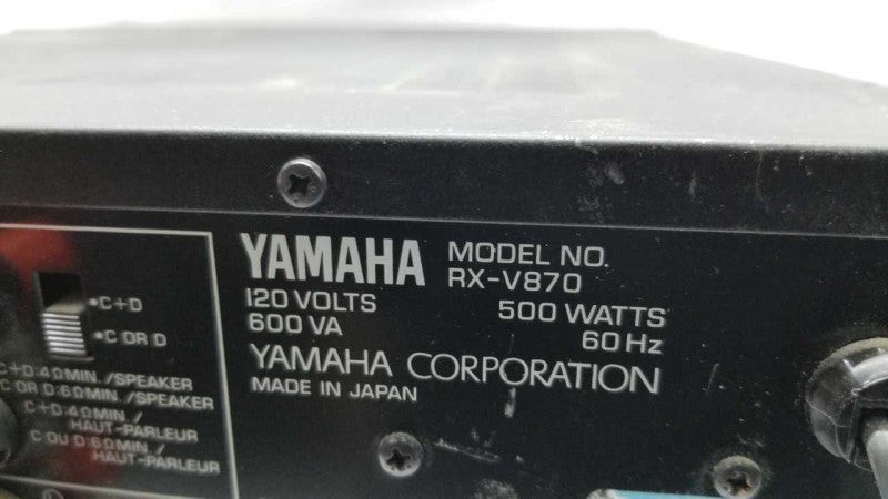 YAMAHA RX-V870 A/V Home Theater / see description #