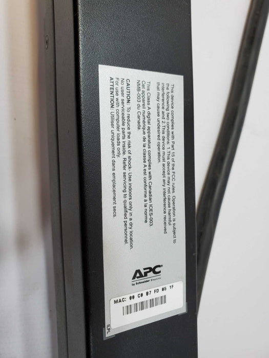 APC PDU POWER STRIP AP8641 (