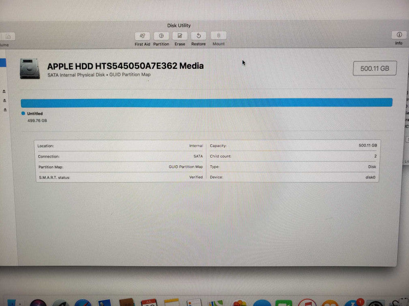APPLE Mac Mini A1347 Core i5 2.5GHz 16GB DDR3 Intel HD Graphics 4000 500GB HDD [