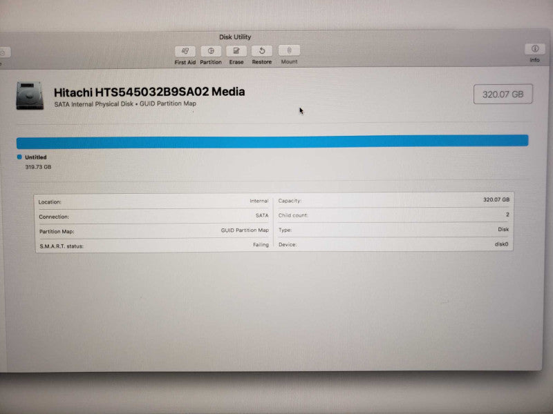APPLE Mac Mini Mid2010 Core 2 2.4 GHz 2GB DDR3 GeForce 320M 320G HDD [