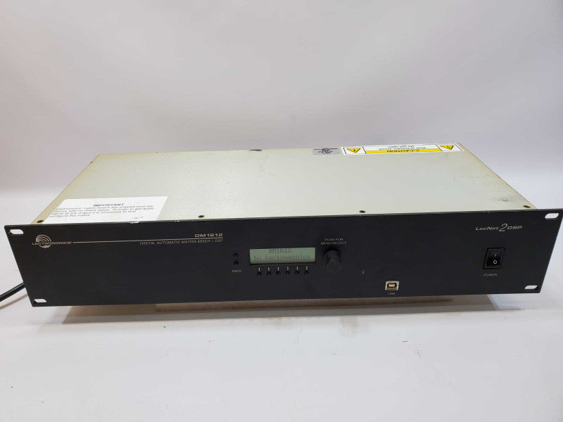 Lectrosonics DM1612 Audio Dsp Matrix Processor Splitter Active Crossover (