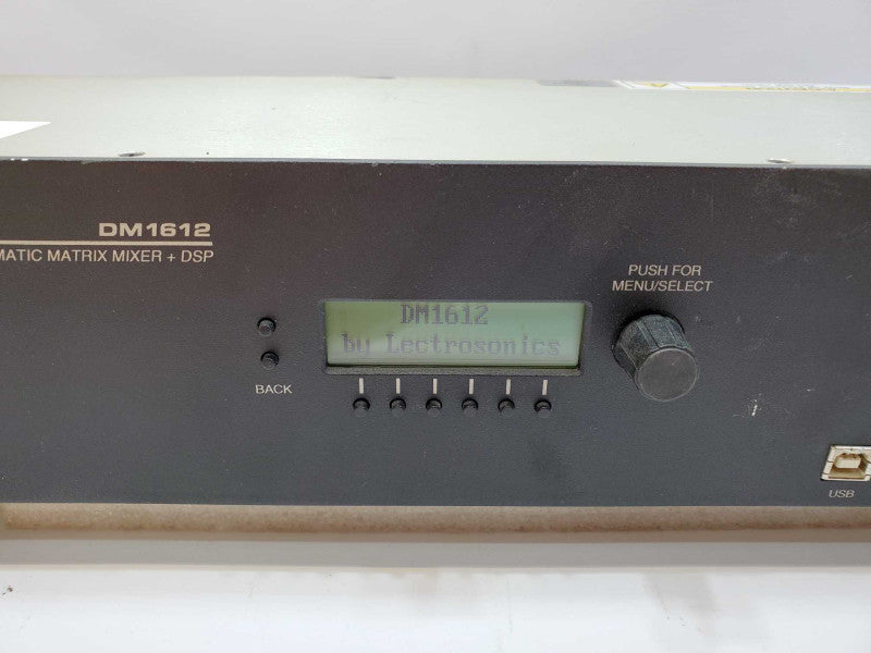 Lectrosonics DM1612 Audio Dsp Matrix Processor Splitter Active Crossover (