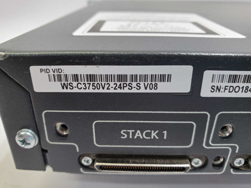 Cisco Catalyst WS-C3750V2-24PS-S V08, 24-Port PoE  Managed Ethernet Switch )