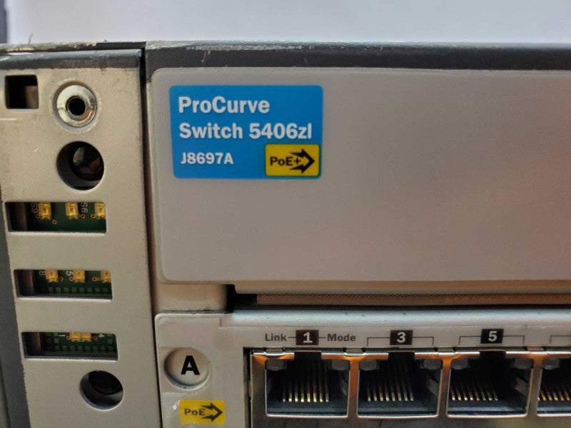 HP ProCurve 5406ZL With 2x J8712A PSUs + 5x J8702A + 1x J8705A Mods (