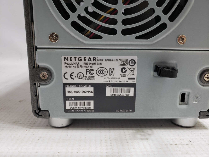 Netgear RND-4B 4-Bay Advanced Network Attatched Storage [