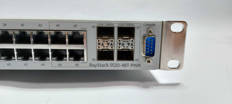 Avaya Nortel BayStack 5520-48T-PWR 48-Port PoE Switch $