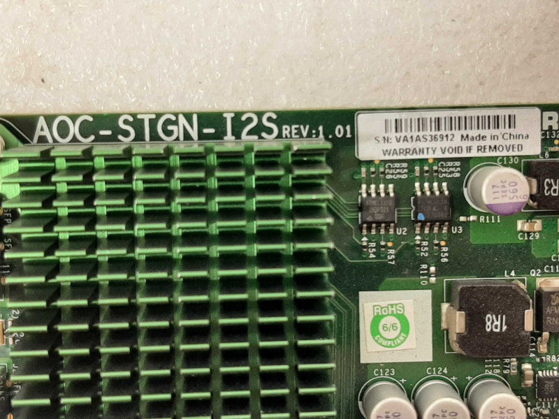 Supermicro AOC-STGN-i2S - 10GbE Dual SFP+ Intel 82599 NETWORK CARD ~