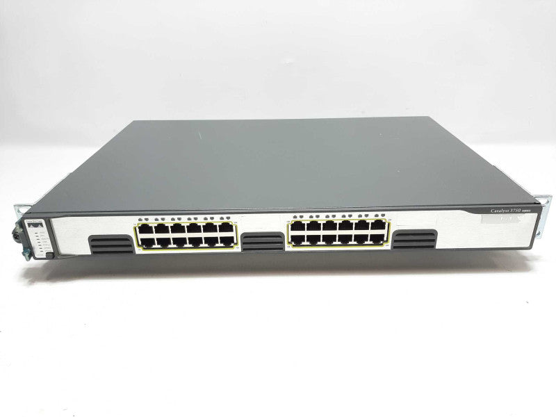Cisco Catalyst 3750 24-Port Stackable Gigabit Ethernet Switch WS-C3750G-24T-S +