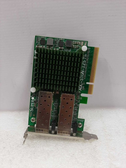 Supermicro AOC-STGN-i2S - 10GbE Dual SFP+ Intel 82599 NETWORK CARD Low Profile ~