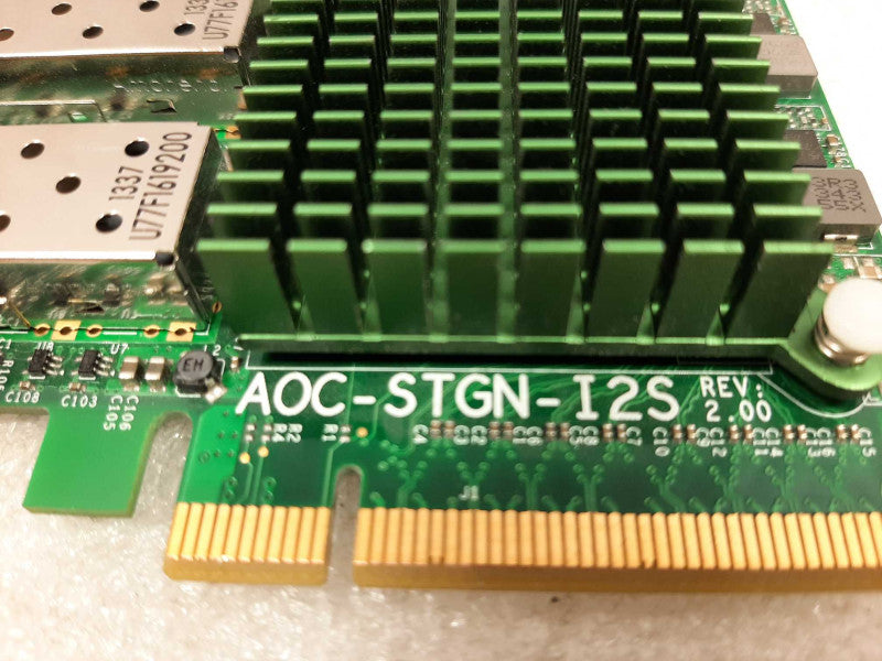Supermicro AOC-STGN-i2S - 10GbE Dual SFP+ Intel 82599 NETWORK CARD Low Profile ~
