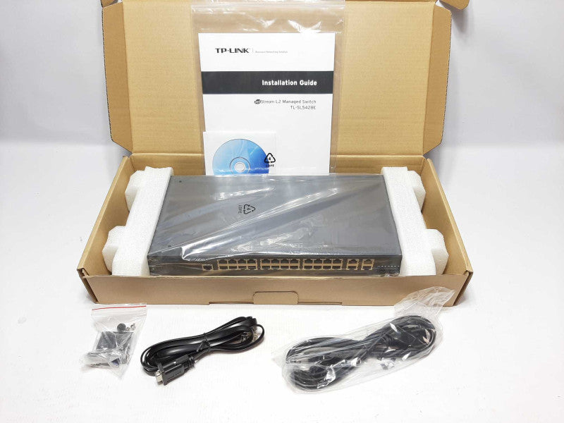 TP-LINK TL-SL5428E 28-Port (24x FastEth 4x GigEth) JetStream L2 Managed Switch +