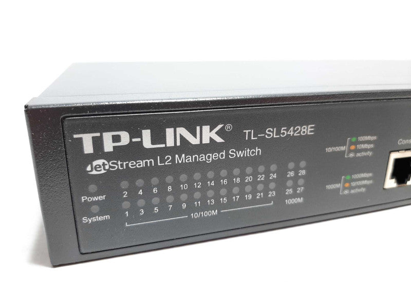 TP-LINK TL-SL5428E 28-Port (24x FastEth 4x GigEth) JetStream L2 Managed Switch +