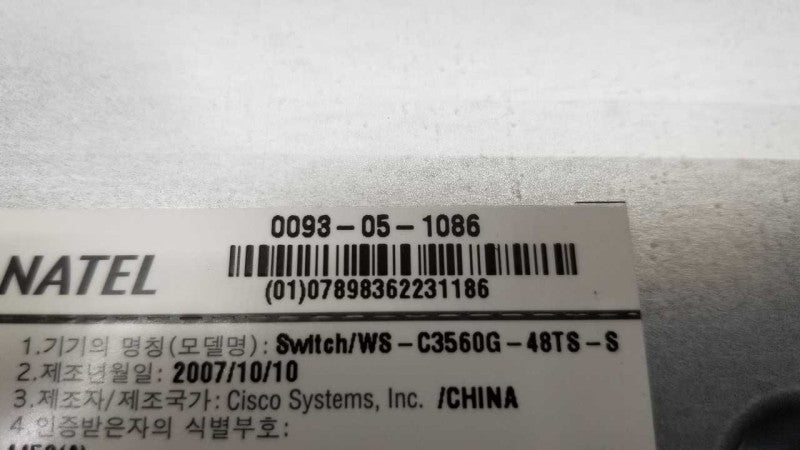 CISCO switch ws-C3560G-48TS-S 48x port gigabit switch / factory reset  #