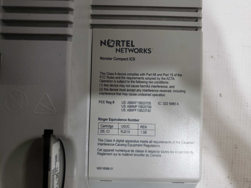 Nortel Networks NT7B56FA-93 Norstar Compact ICS NT7B66DX NT7B75AAAE [