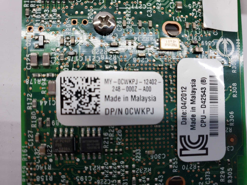 Dell 0CWKPJ CWKPJ Pro/1000 Quad Port Gigabit PCIe Server Adapter Low-Profile )