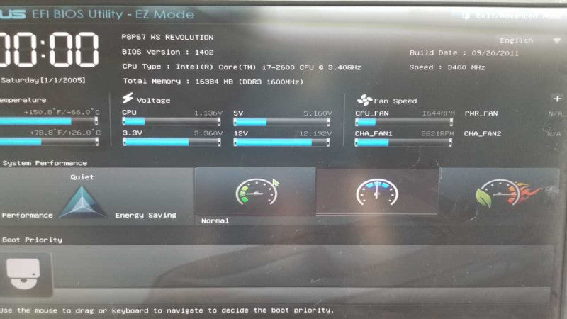 Custom PC i7-2600 @ 3.40ghz / 16gb ram / PBP67 WS Revolution / see notes #