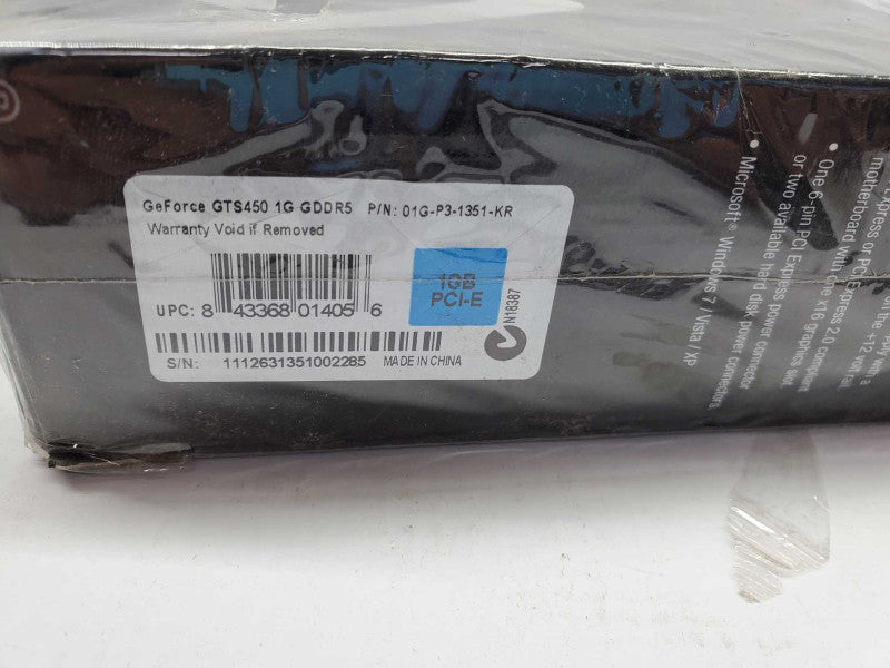 New NVIDIA EVGA GeForce GTS 450 Graphics Card 1GB GDDR5 PCIe )