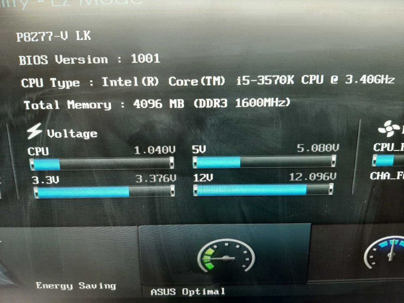 ASUS P8Z77-V LK i5-3570K 3.4GHz/4GB, 100% TESTED ~