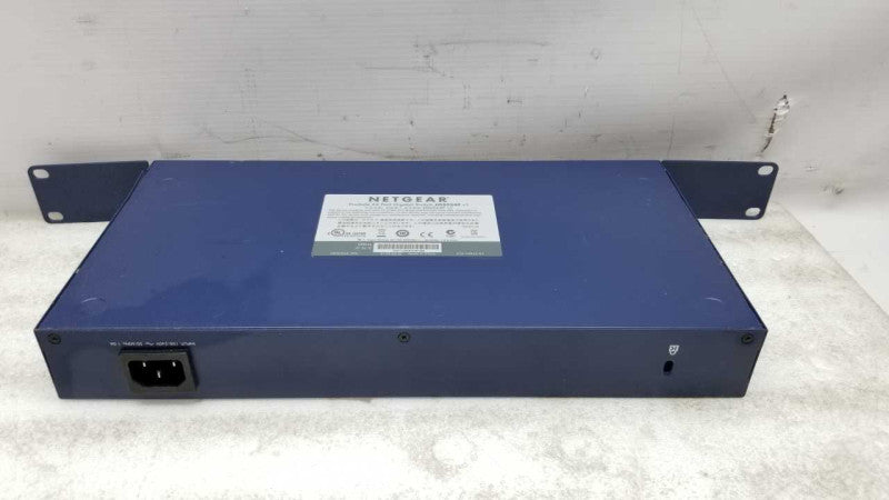 Netgear ProSafe 24 port gigabit switch W/ Fiber slots JGS524F V1 #
