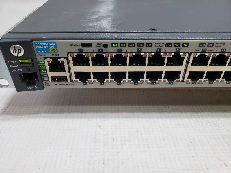 HP ProCurve J9729A 48 Port PoE+ Gigabit Ethernet Switch [